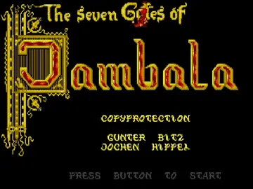 Seven Gates of Jambala, The screen shot title